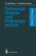 Cover-Bild zum Titel 'Ordnungstheorie und Ordnungspolitik' von ''