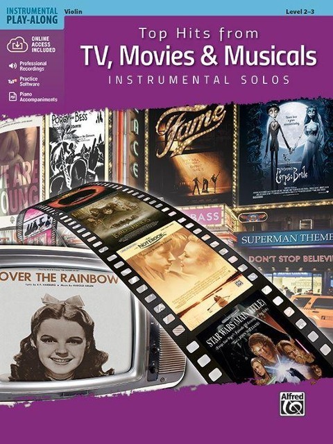 Top Hits from Tv, Movies & Musicals Instrumental Solos for Strings - 