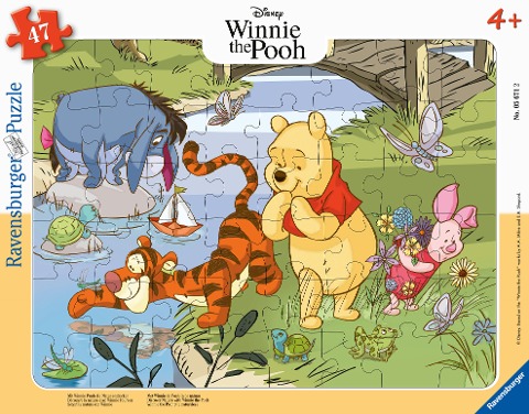 Ravensburger Kinderpuzzle 05671 - Mit Winnie Puuh die Natur entdecken - 47 Teile Teile Disney Rahmenpuzzle für Kinder ab 4 Jahren - 