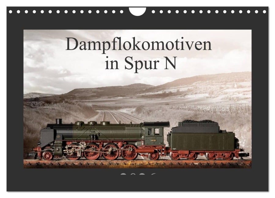 Dampflokomotiven in Spur N (Wandkalender 2026 DIN A4 quer), CALVENDO Monatskalender - Christian Ritter Fotografie