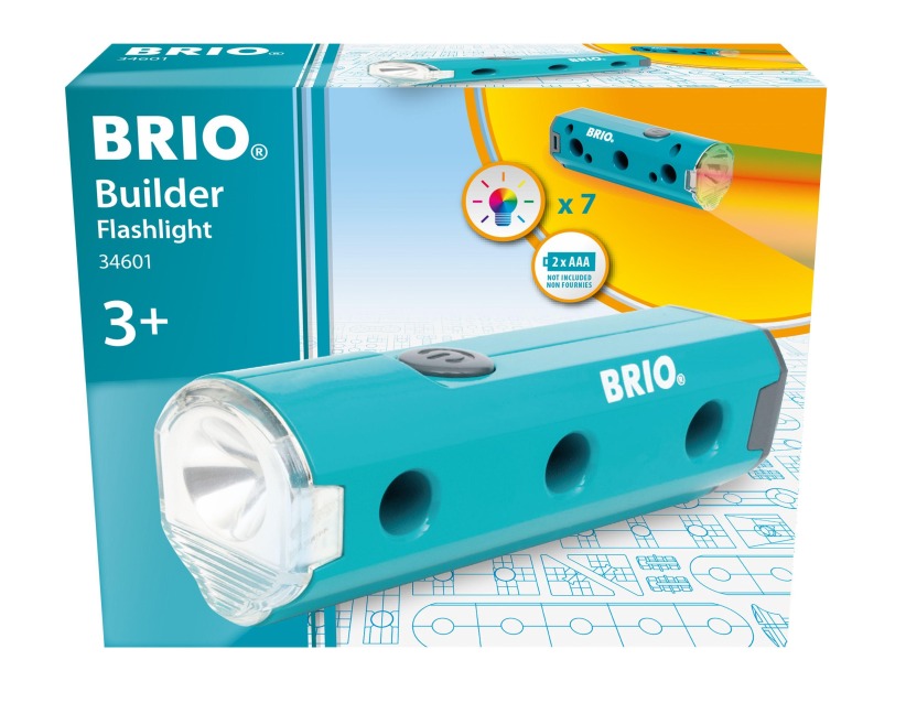 BRIO Builder - 34601 Taschenlampe | Entwicklungsförderndes Konstruktionsspielzeug für Kinder ab 3 Jahren - 