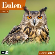 Cover-Bild zum Titel 'Eulen Kalender 2027 - 30x30 - Art12' von 'Ackermann Kunstverlag GmbH'