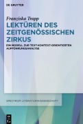 Cover-Bild zum Titel 'Lektüren des Zeitgenössischen Zirkus' von 'Franziska Trapp'