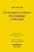 Cover-Bild zum Titel 'Das Europäische Verfahren für geringfügige Forderungen' von 'Arno Brokamp'