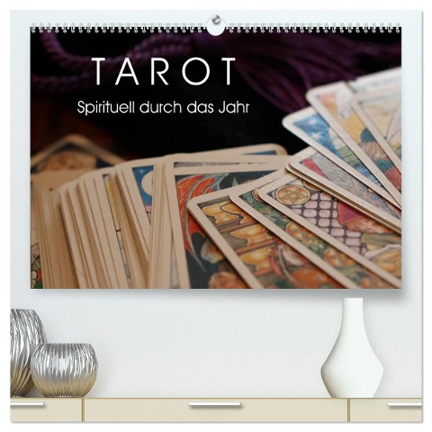 Tarot. Spirituell durch das Jahr (hochwertiger Premium Wandkalender 2025 DIN A2 quer), Kunstdruck in Hochglanz - Elisabeth Stanzer