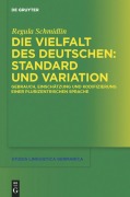 Cover-Bild zum Titel 'Die Vielfalt des Deutschen: Standard und Variation' von 'Regula Schmidlin'