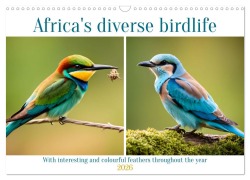 Cover-Bild zum Titel 'Africa's diverse birdlife (Wall Calendar 2026 DIN A3 landscape), CALVENDO 12 Month Wall Calendar' von 'Claudia Kleemann'