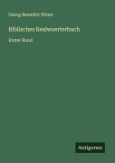 Cover-Bild zum Titel 'Biblisches Realwoerterbuch' von 'Georg Benedict Winer'