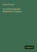 Der Erste Europäische Blindenlehrer-Congress - Friedrich Entlicher