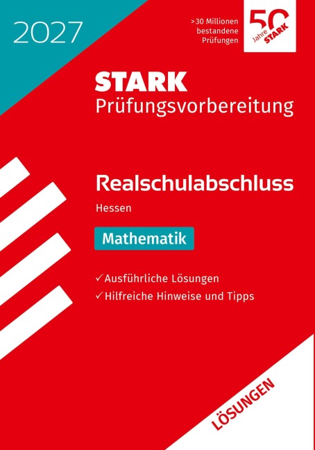 STARK Lösungen zu Mathematik - Realschulabschluss 2027 Hessen - Prüfungsvorbereitung - 