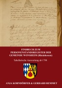 Cover-Bild zum Titel 'Findbuch zum Personenstandsregister der Gemeinde Wonsheim / Rheinhessen' von 'Anja Korndörfer & Gerhard Remmet'