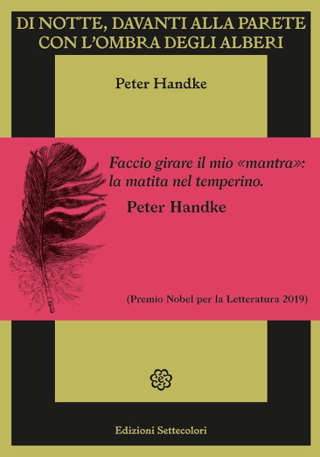 Di notte, davanti alla parete con l'ombra degli alberi - Peter Handke