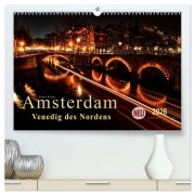 Cover-Bild zum Titel 'Amsterdam - Venedig des Nordens (hochwertiger Premium Wandkalender 2026 DIN A2 quer), Kunstdruck in Hochglanz' von 'Peter Roder'