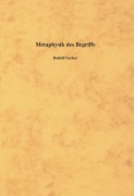 Cover-Bild zum Titel 'Metaphysik des Begriffs' von ''