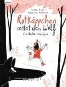 Cover-Bild zum Titel 'Rotkäppchen rettet den Wolf' von 'Petra Piuk'