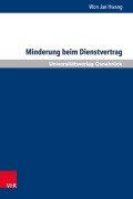 Cover-Bild zum Titel 'Minderung beim Dienstvertrag' von 'Won Jae Hwang'