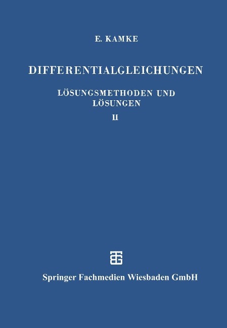 Differentialgleichungen Lösungsmethoden und Lösungen - 