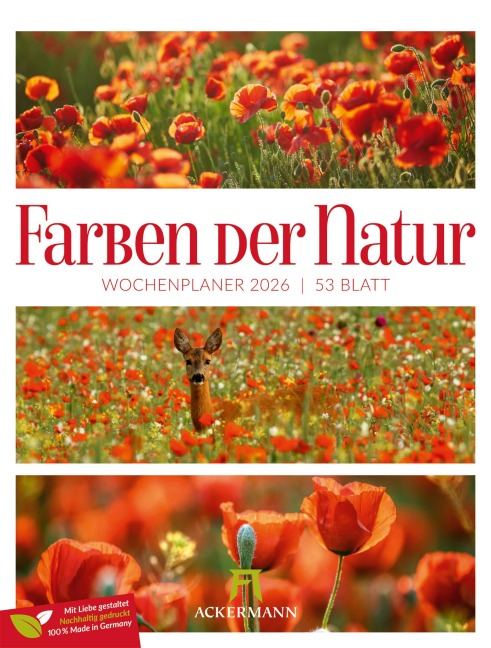 Farben der Natur Wochenplaner Kalender 2026 - 
