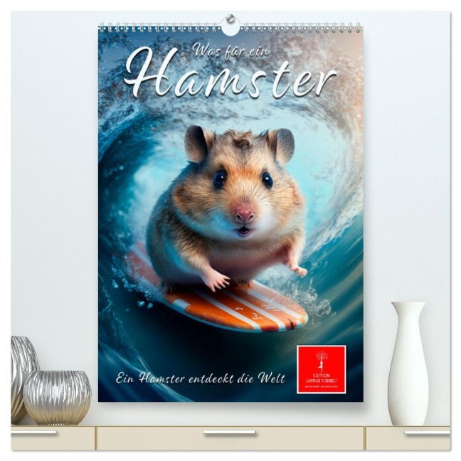 Was für ein Hamster (hochwertiger Premium Wandkalender 2026 DIN A2 hoch), Kunstdruck in Hochglanz - Peter Roder
