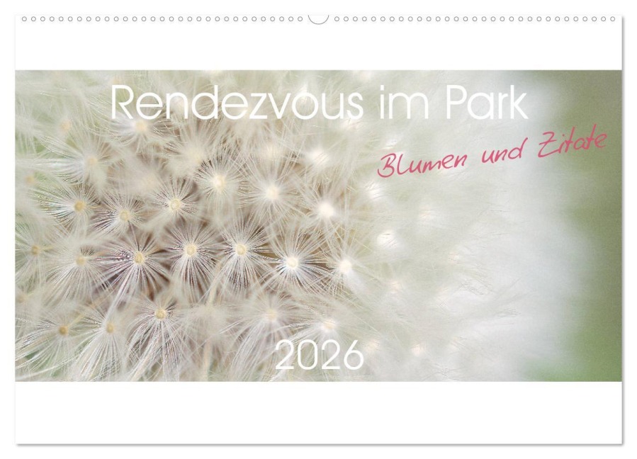 Rendezvous im Park (Wandkalender 2026 DIN A2 quer), CALVENDO Monatskalender - Gesine Trabant