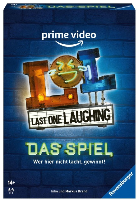 Ravensburger 27524 - Last One Laughing - Das Partyspiel zur Amazon Prime Video Show für 3-8 Spieler ab 14 Jahren - Inka und Markus Brand