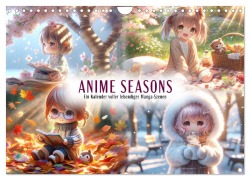 Cover-Bild zum Titel 'Anime Seasons: Ein Kalender voller lebendiger Manga-Szenen (Wandkalender 2026 DIN A4 quer), CALVENDO Monatskalender' von 'Artefacti Artefacti'
