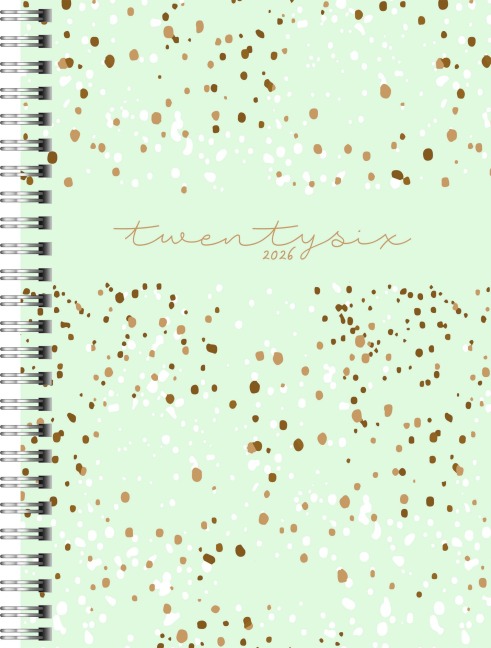 rido/idé 7021804016 | Buchkalender Mod. Timing 1 2026 "Confetti" | A5, Kunststoff - 