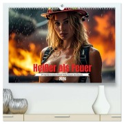 Cover-Bild zum Titel 'Heißer als Feuer: 14 verführerische Feuerwehrfrauen im Einsatz (hochwertiger Premium Wandkalender 2026 DIN A2 quer), Kunstdruck in Hochglanz' von 'FrauenInUniform FrauenInUniform'