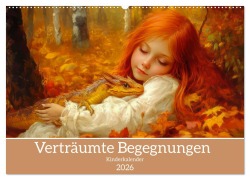 Cover-Bild zum Titel 'Verträumte Begegnungen - Kinderkalender (Wandkalender 2026 DIN A2 quer), CALVENDO Monatskalender' von 'Liselotte Brunner-Klaus'