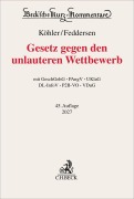 Cover-Bild zum Titel 'Gesetz gegen den unlauteren Wettbewerb. UWG' von 'Helmut Köhler, Christian Alexander, Bernd Odörfer, Inge Scherer, Jörn Feddersen'