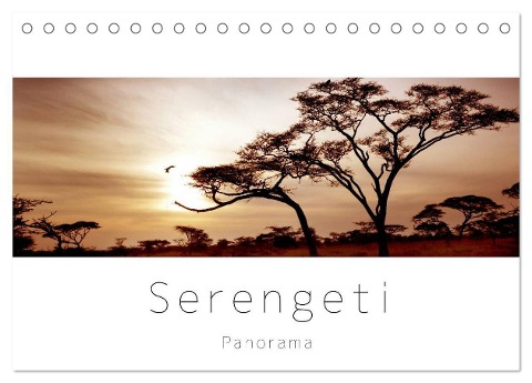 Serengeti Panorama (Tischkalender 2024 DIN A5 quer), CALVENDO Monatskalender - Studio Visuell Photography