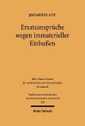 Cover-Bild zum Titel 'Ersatzansprüche wegen immaterieller Einbußen' von 'Johannes Ady'