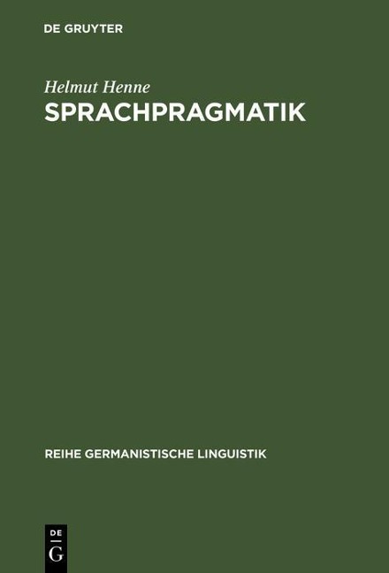 Sprachpragmatik - Helmut Henne