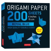 Cover-Bild zum Titel 'Origami Paper 200 Sheets Royal Blue 6 (15 CM)' von ''