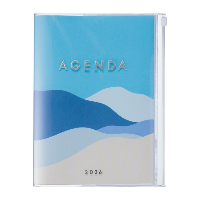 MARK'S 2025/26 Taschenkalender, A5 Mountain // Blue - 