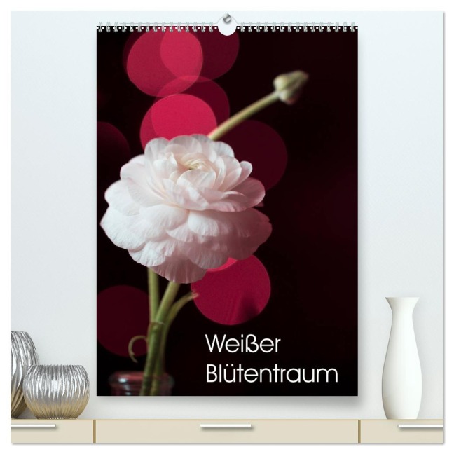 Weißer Blütentraum (hochwertiger Premium Wandkalender 2026 DIN A2 hoch), Kunstdruck in Hochglanz - Ulrike Adam