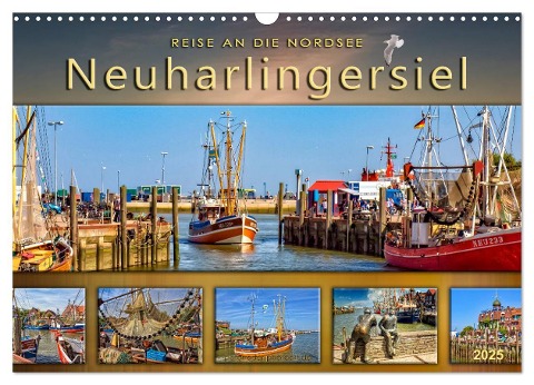 Reise an die Nordsee - Neuharlingersiel (Wandkalender 2025 DIN A3 quer), CALVENDO Monatskalender - Peter Roder