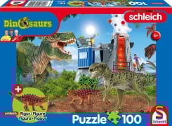 Cover-Bild zum Titel 'Dinosaurs, Dinosaurier der Urzeit, 100 Teile, mit Add-on (eine Original Figur Saichania, mini)' von ''