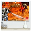 Feuerwehr - selbstlose Arbeit weltweit (hochwertiger Premium Wandkalender 2025 DIN A2 quer), Kunstdruck in Hochglanz - Peter Roder