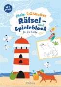 Cover-Bild zum Titel 'Mein fröhlicher Rätsel- und Spieleblock für die Küste' von ''