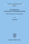 Cover-Bild zum Titel 'Der Bundesrat in der deutschen Verfassungsentwicklung.' von 'Udo Scholl'