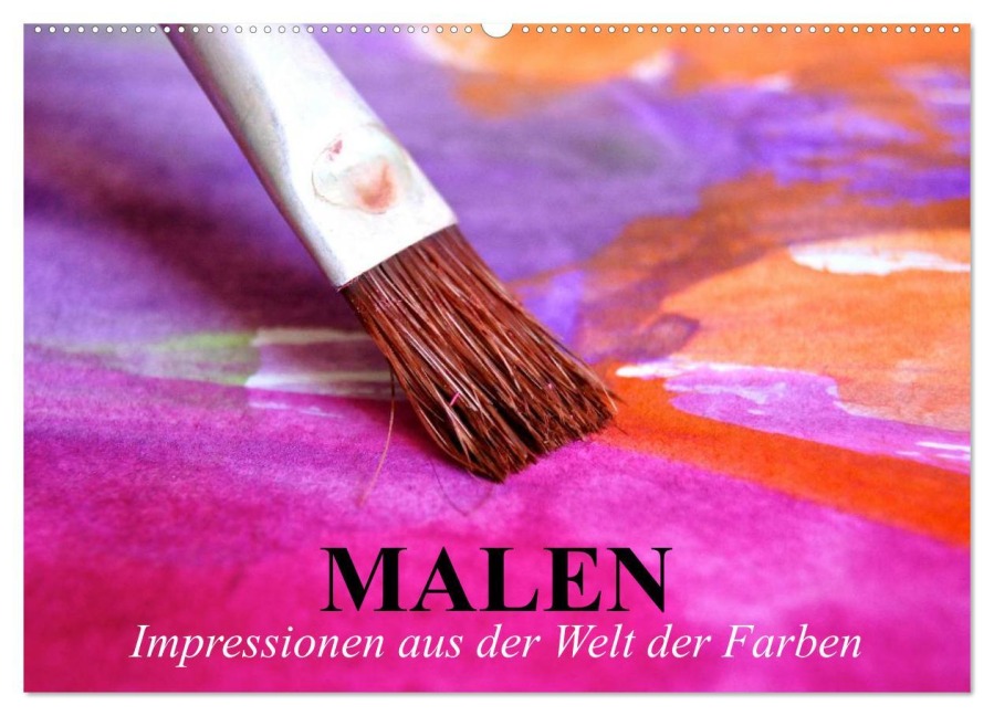 Malen. Impressionen aus der Welt der Farben (Wandkalender 2025 DIN A2 quer), CALVENDO Monatskalender - Elisabeth Stanzer