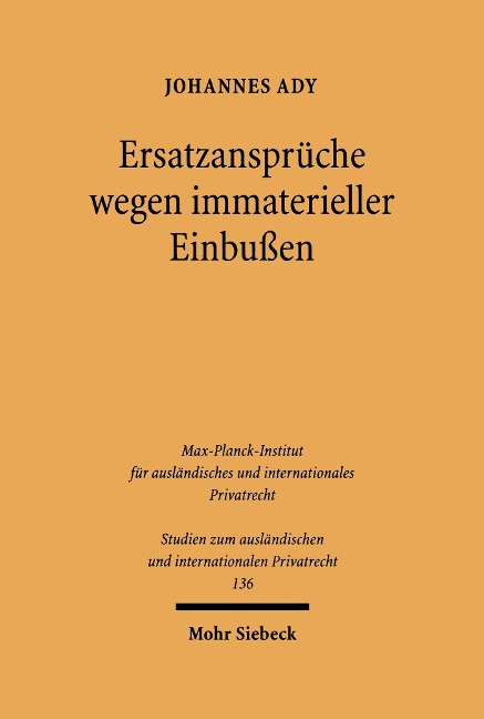 Ersatzansprüche wegen immaterieller Einbußen - Johannes Ady