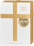 Cover-Bild zum Titel 'BasisBibel. Die Kompakte. Traubibel. Das Geschenk zur Hochzeit: Bibel mit edlem Farbschnitt, Familienchronik und Widmungsblatt. Moderne Bibelübersetzung. Vollbibel mit Altem und Neuen Testament' von ''