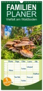 Cover-Bild zum Titel 'Familienplaner 2026 - Vielfalt am Waldboden mit 5 Spalten (Wandkalender, 21 x 45 cm) CALVENDO' von 'Torsten Irmer'