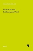 Cover-Bild zum Titel 'Erfahrung und Urteil' von 'Edmund Husserl'