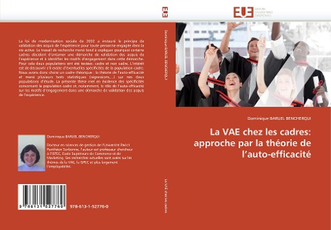 La VAE chez les cadres: approche par la théorie de l¿auto-efficacité - Dominique Baruel Bencherqui