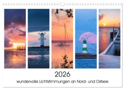 Cover-Bild zum Titel '2026 - wundervolle Lichtstimmungen an Nord- und Ostsee (Wandkalender 2026 DIN A3 quer), CALVENDO Monatskalender' von 'Christian Hehl'