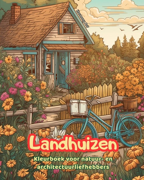 Landhuizen Kleurboek voor natuur- en architectuurliefhebbers Geweldige ontwerpen voor totale ontspanning - Harmony Art