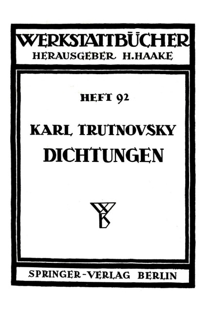 Dichtungen - K. Trutnovsky